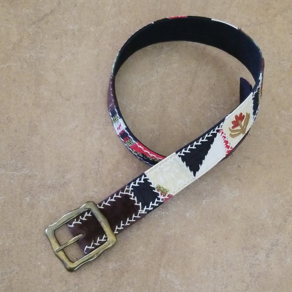 Y2K Lucky Brand Brown Patchwork Belt